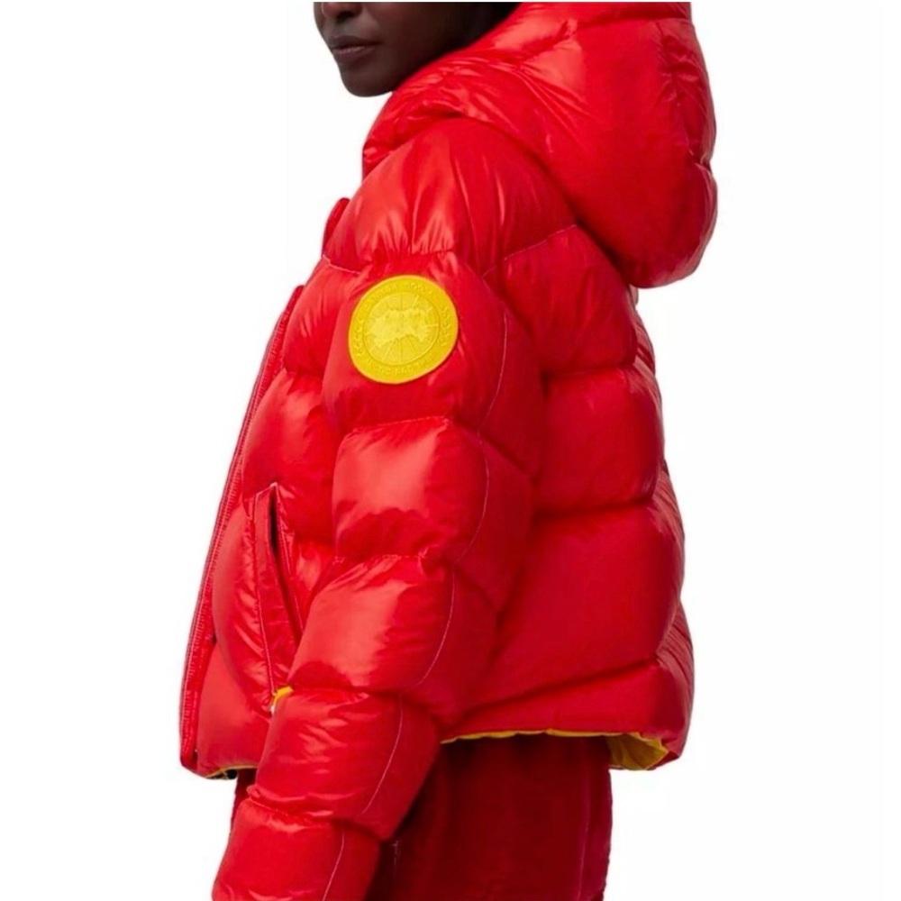 Canada Goose x Pyer Moss Crop Wave Reversible Down Puffer Jacket - Picture 2 of 16